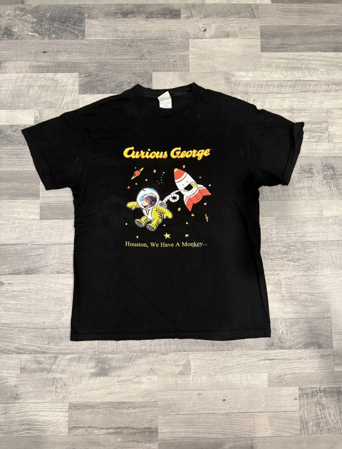 Vintage Curious George Space Tee Size US M / EU 48-50 / 2 - 2 Thumbnail