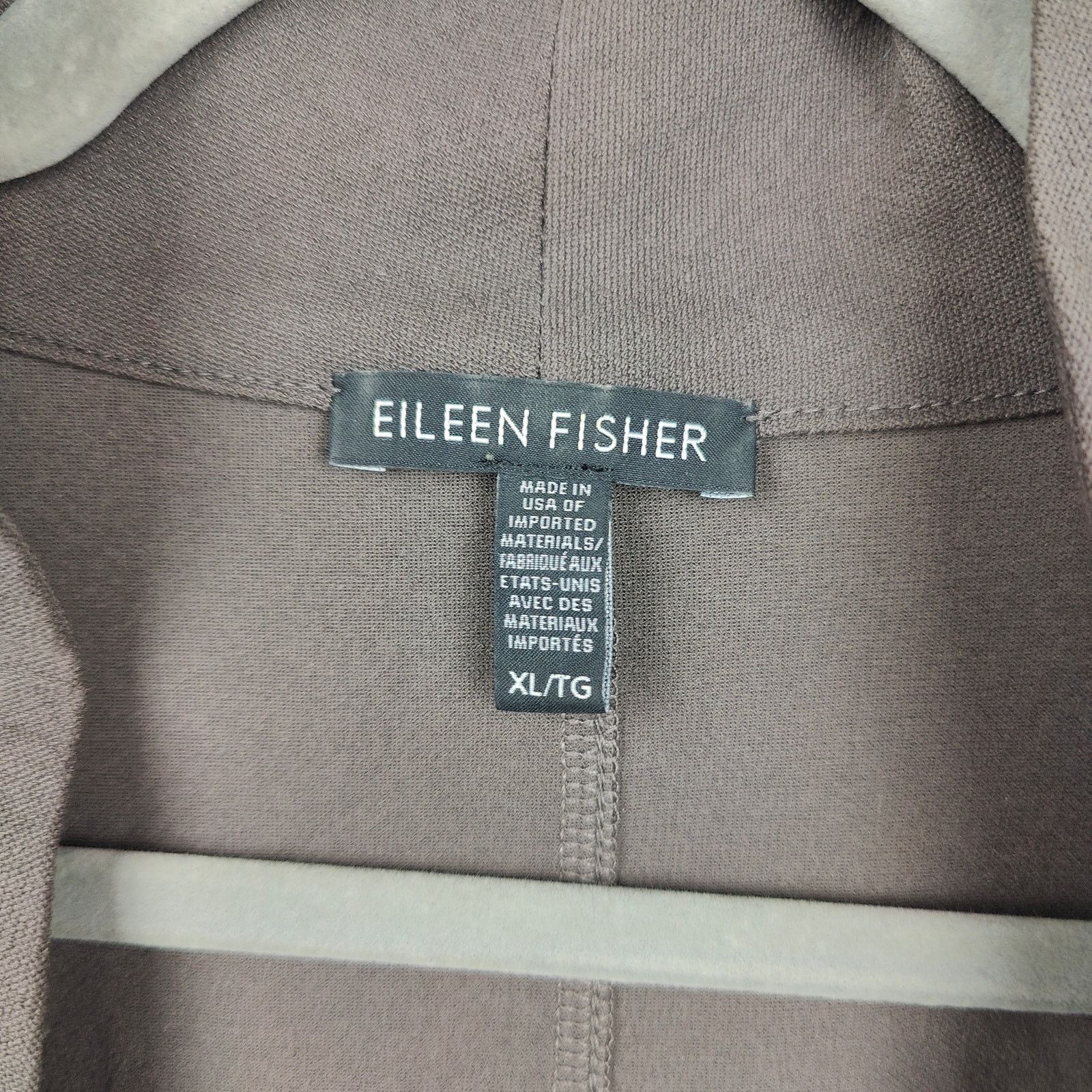 Eileen Fisher Eileen Fisher Cardigan Sweater Womens XL Taupe Gray Pockets Size XL / US 12-14 / IT 48-50 - 6 Thumbnail