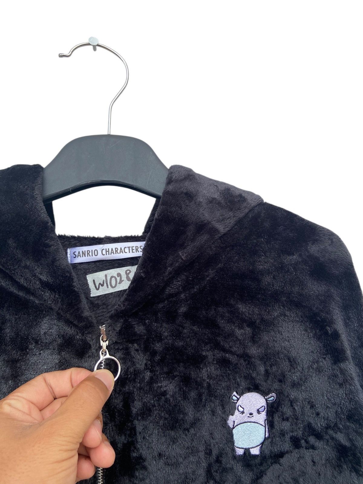 Anime Kuromi by Sanrio Characters Faux Fur Hoodie Sweater Size US XXL / EU 58 / 5 - 5 Thumbnail
