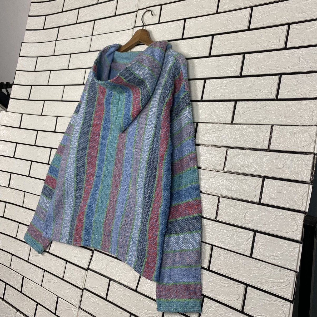 Japanese Brand Vintage Anorak Hoodie Wool Jacket Molina Striped Design Size US S / EU 44-46 / 1 - 11 Thumbnail