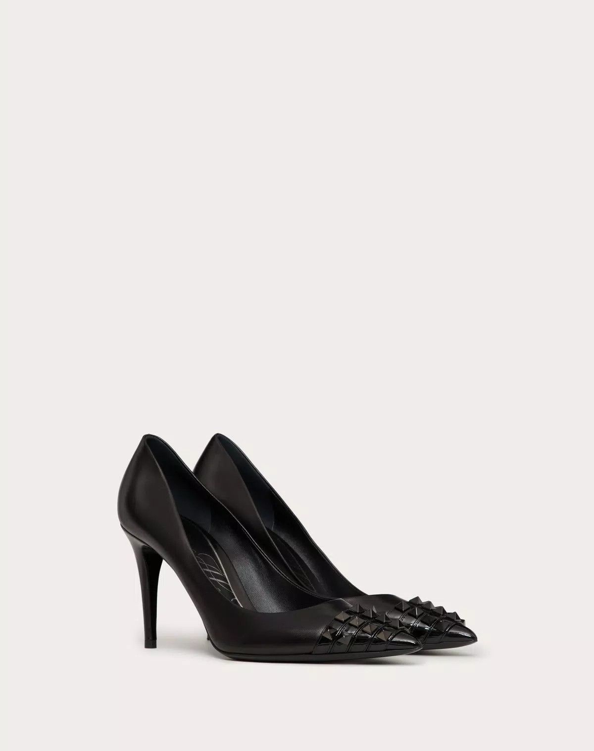 Valentino o1s1wg110625 Rockstud Pump In Kidskin And Leather in Black Size US 11 / IT 41 - 2 Thumbnail