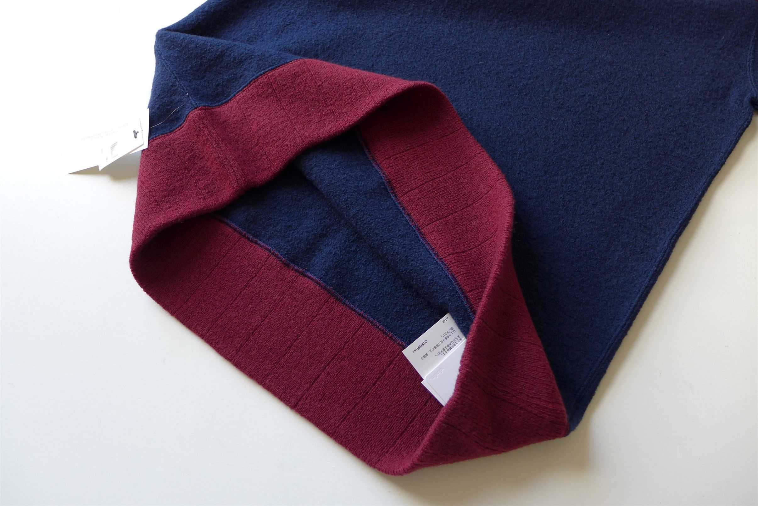 Visvim Visvim Isles Knit Prime Sweater - Navy & Merlot Wool Size US M / EU 48-50 / 2 - 10 Thumbnail