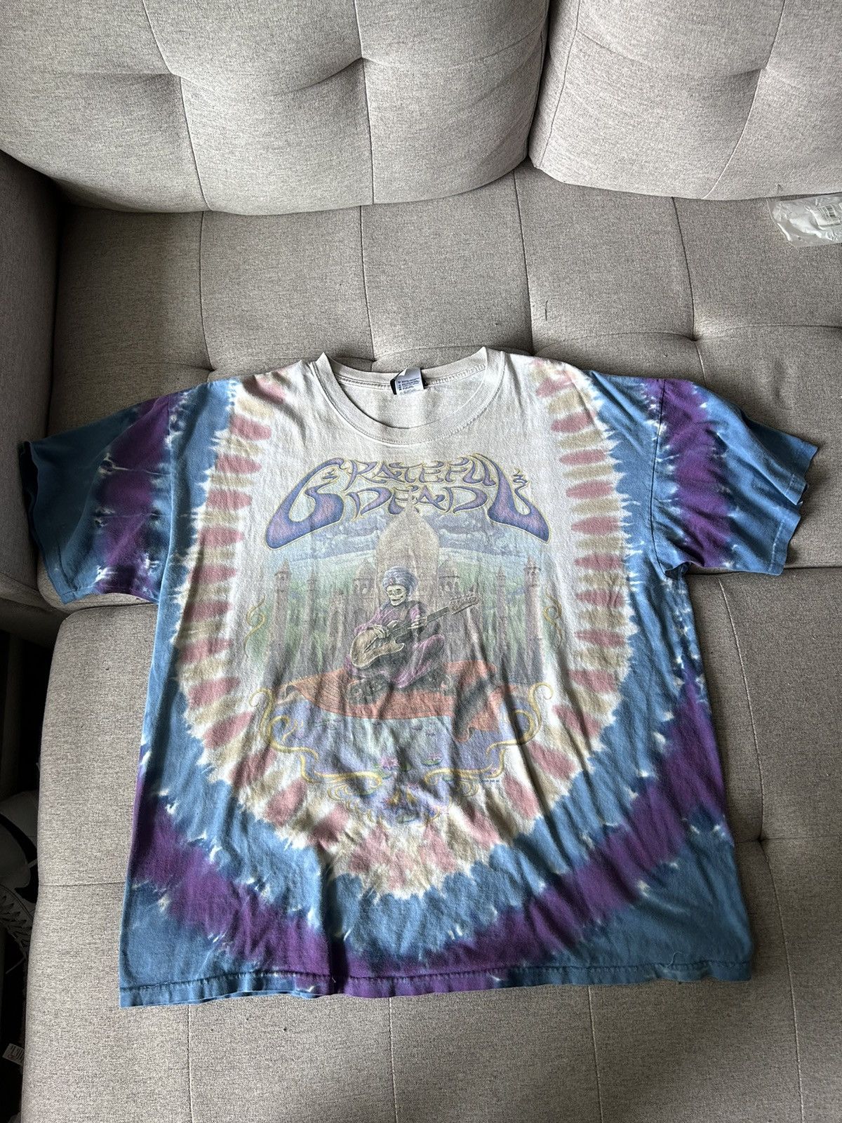 image of Vintage Grateful Dead T-Shirt in Tie Dye, Men's (Size XL)