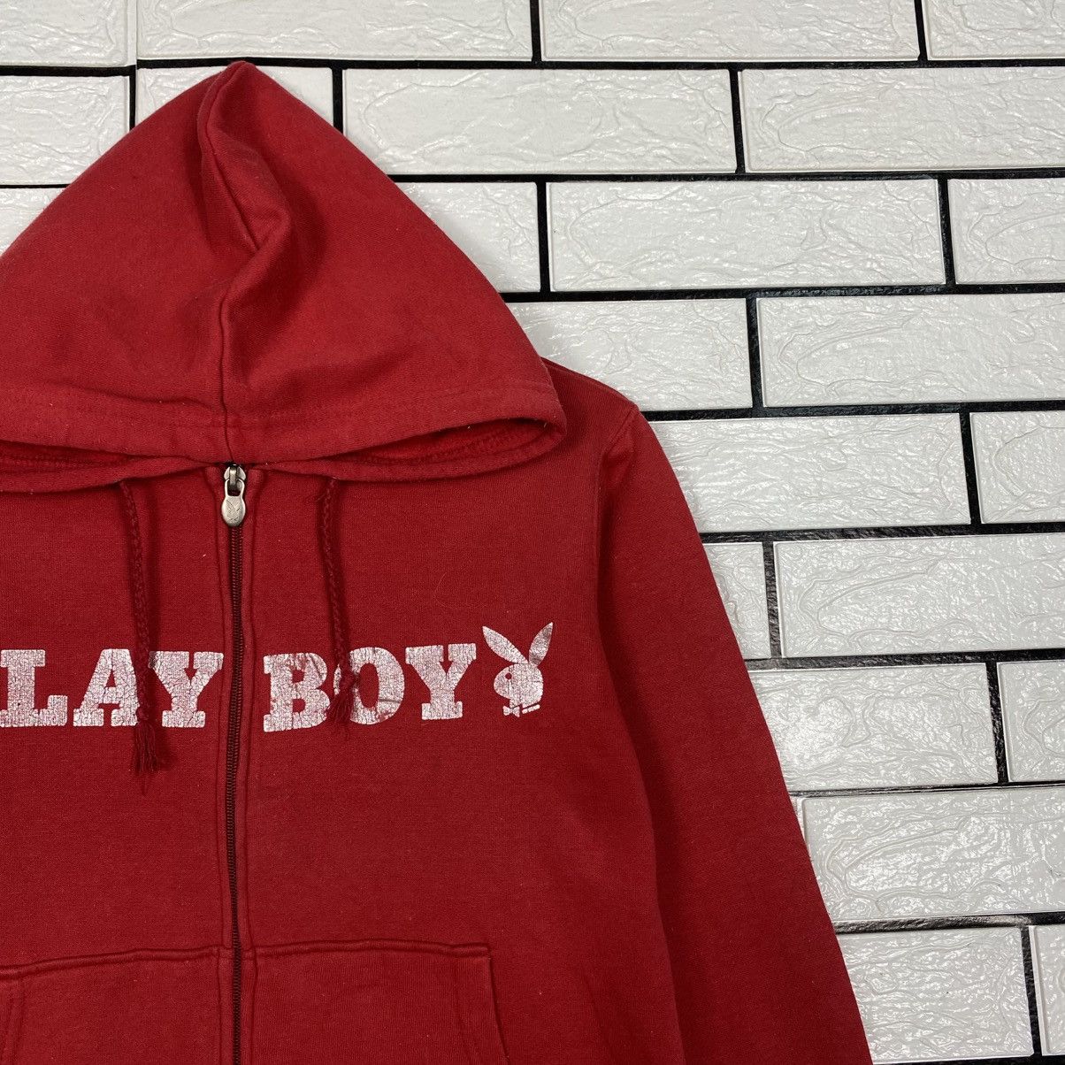Japanese Brand Vintage Zipper Hoodie Playboy Big Logo Size US L / EU 52-54 / 3 - 7 Thumbnail