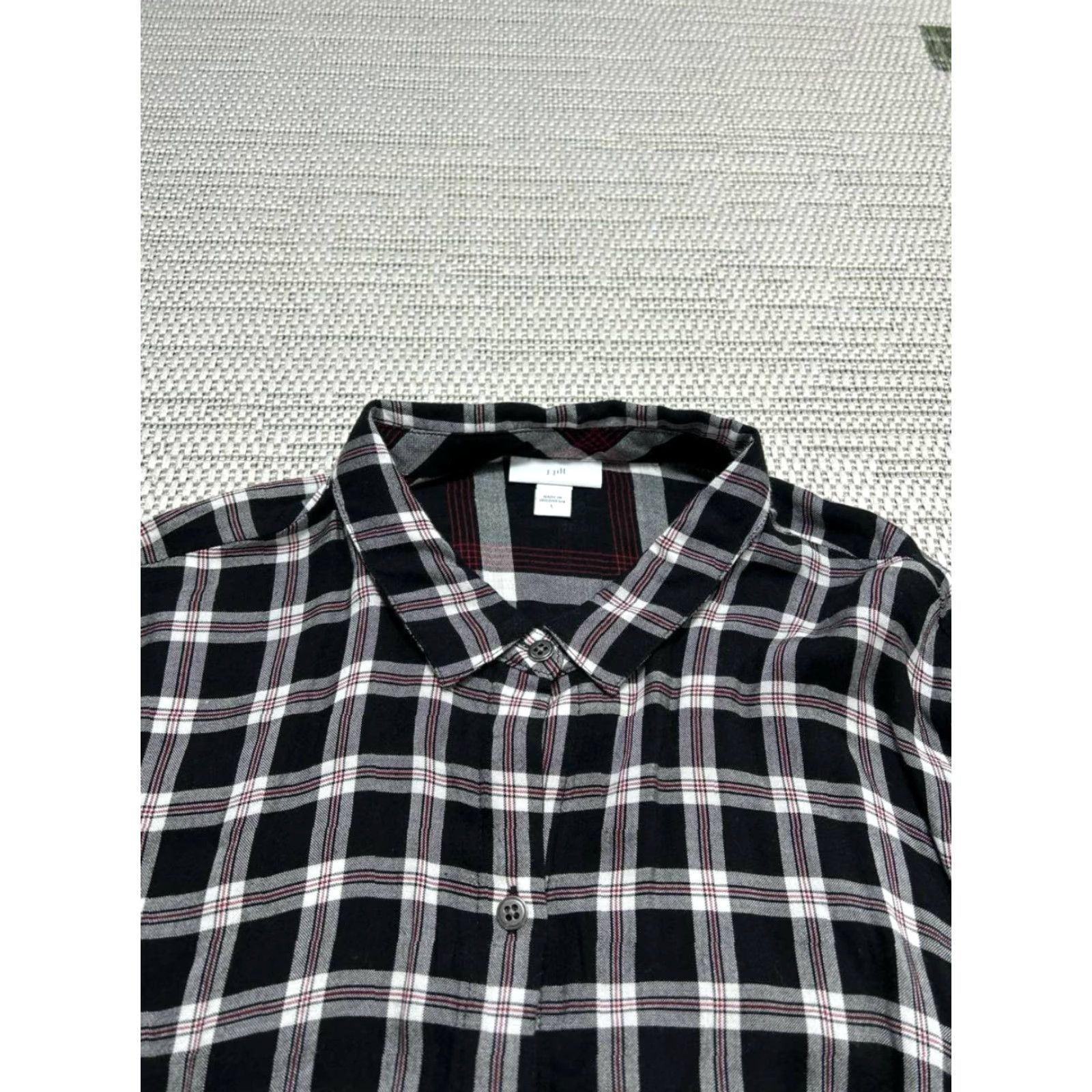 J. Jill J. Jill Shirt Dress Womens Large Multicolor Plaid Button Front Casual Party/Travel Size L / US 10 / IT 46 - 3 Thumbnail