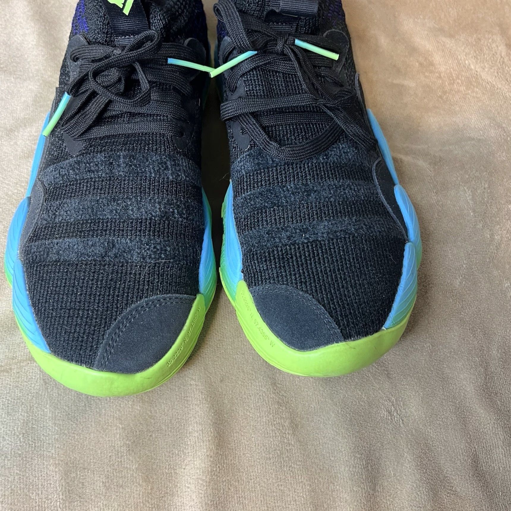 Adidas Adidas Trae Young 2.0 H06473 Black Green Blue Basketball Sneakers Mens Size 8.5 US 8.5 Durable Breathable Sneaker Sports Daywear Footwear Size US 8 / EU 41 - 6 Thumbnail