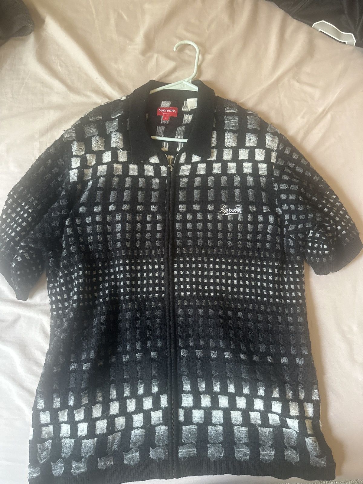 Supreme Supreme Argyle zip polo | Grailed
