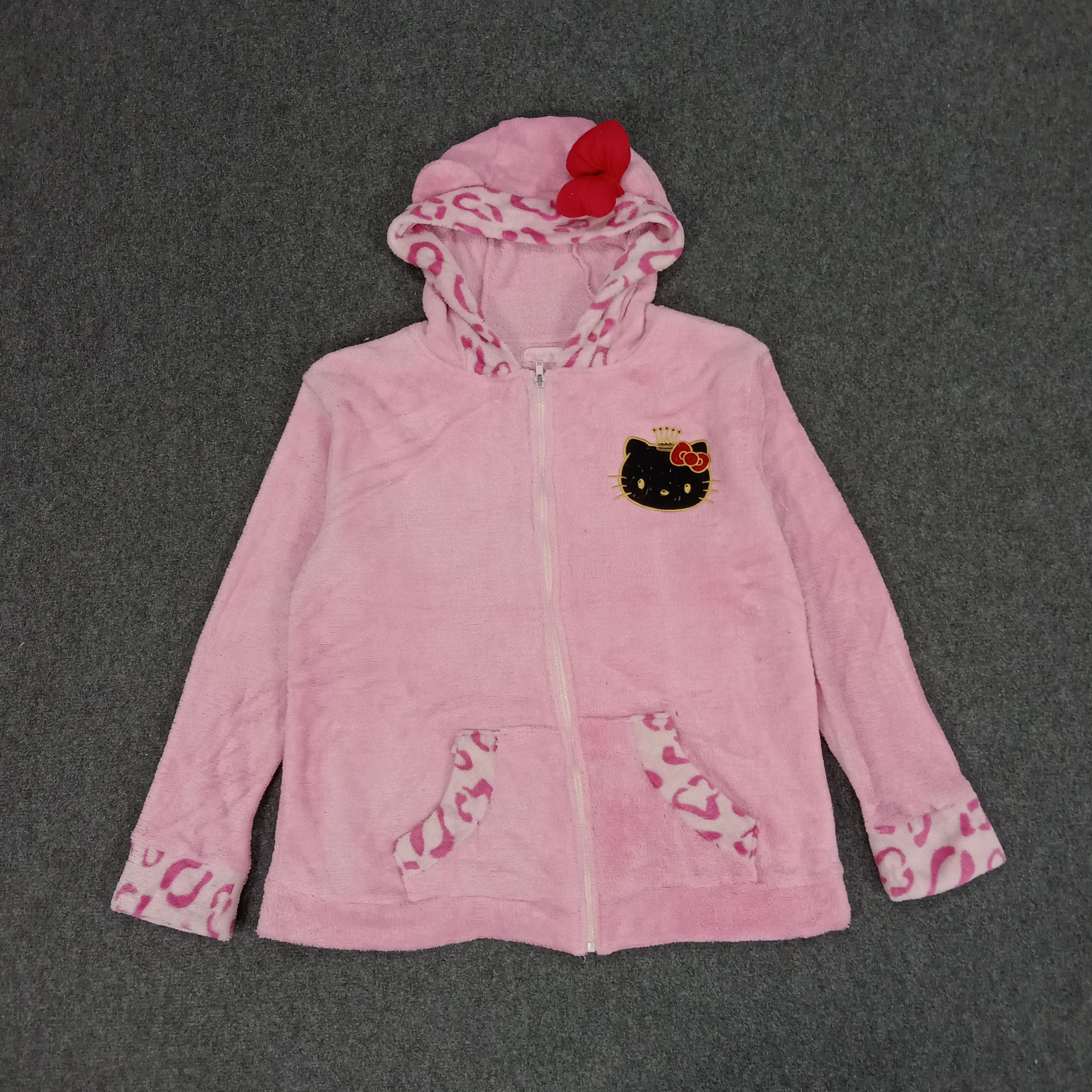 Cartoon Network × Vintage Hello Kitty American Cartoon Sherpa Hoodies Size S / US 4 / IT 40 - 3 Thumbnail