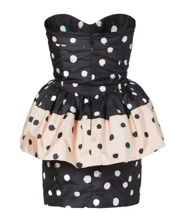 Fendi os11x0526 Printed Bustier Taffeta Dress in Multicolor Size L / US 10 / IT 46 - 2 Thumbnail