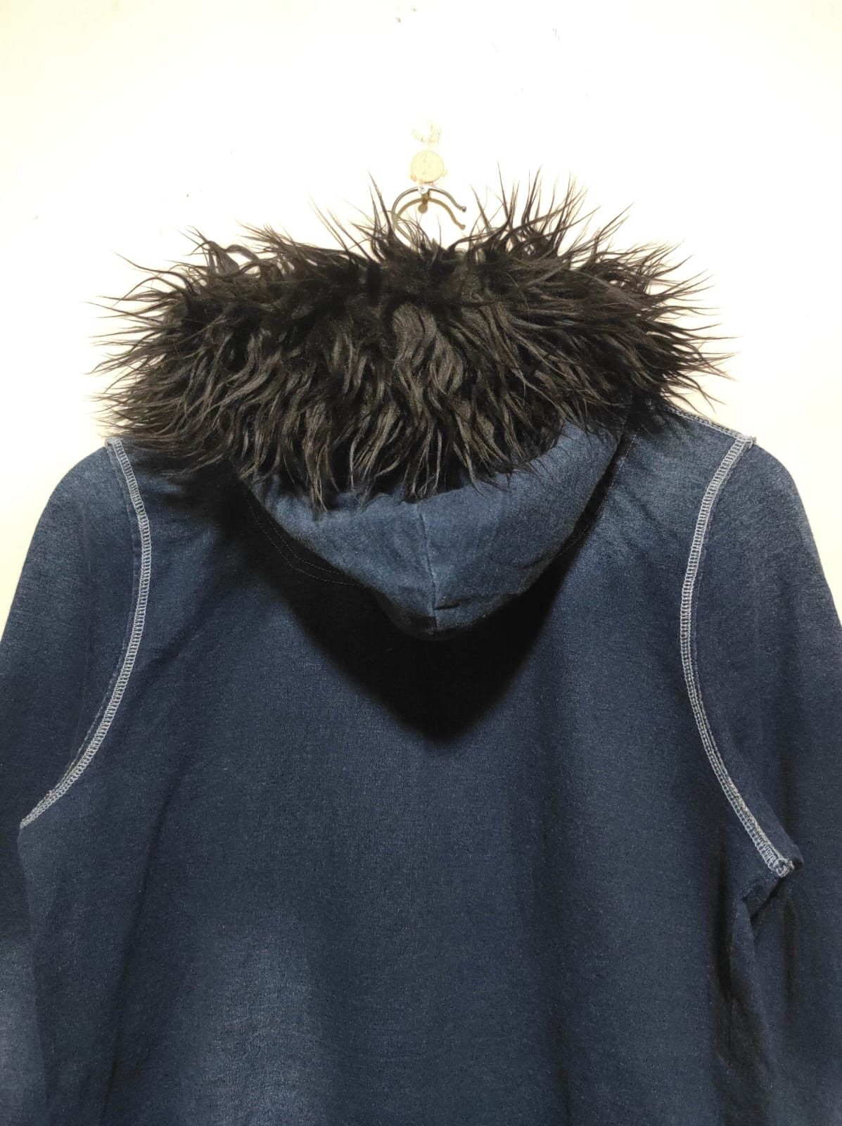 Japanese Brand Une Brise denim wash zip fur hoodie ifsix LGB vkei style Size US M / EU 48-50 / 2 - 12 Thumbnail