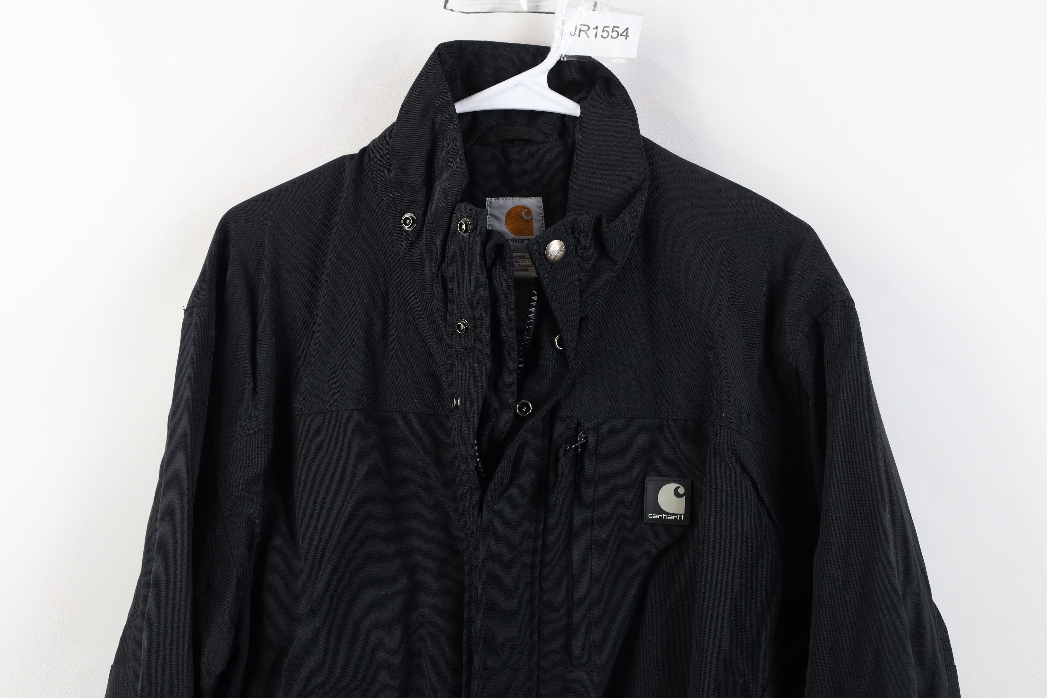 Carhartt Vintage Y2K Carhartt Box Logo Full Zip Ballistic Jacket Size US M / EU 48-50 / 2 - 2 Thumbnail