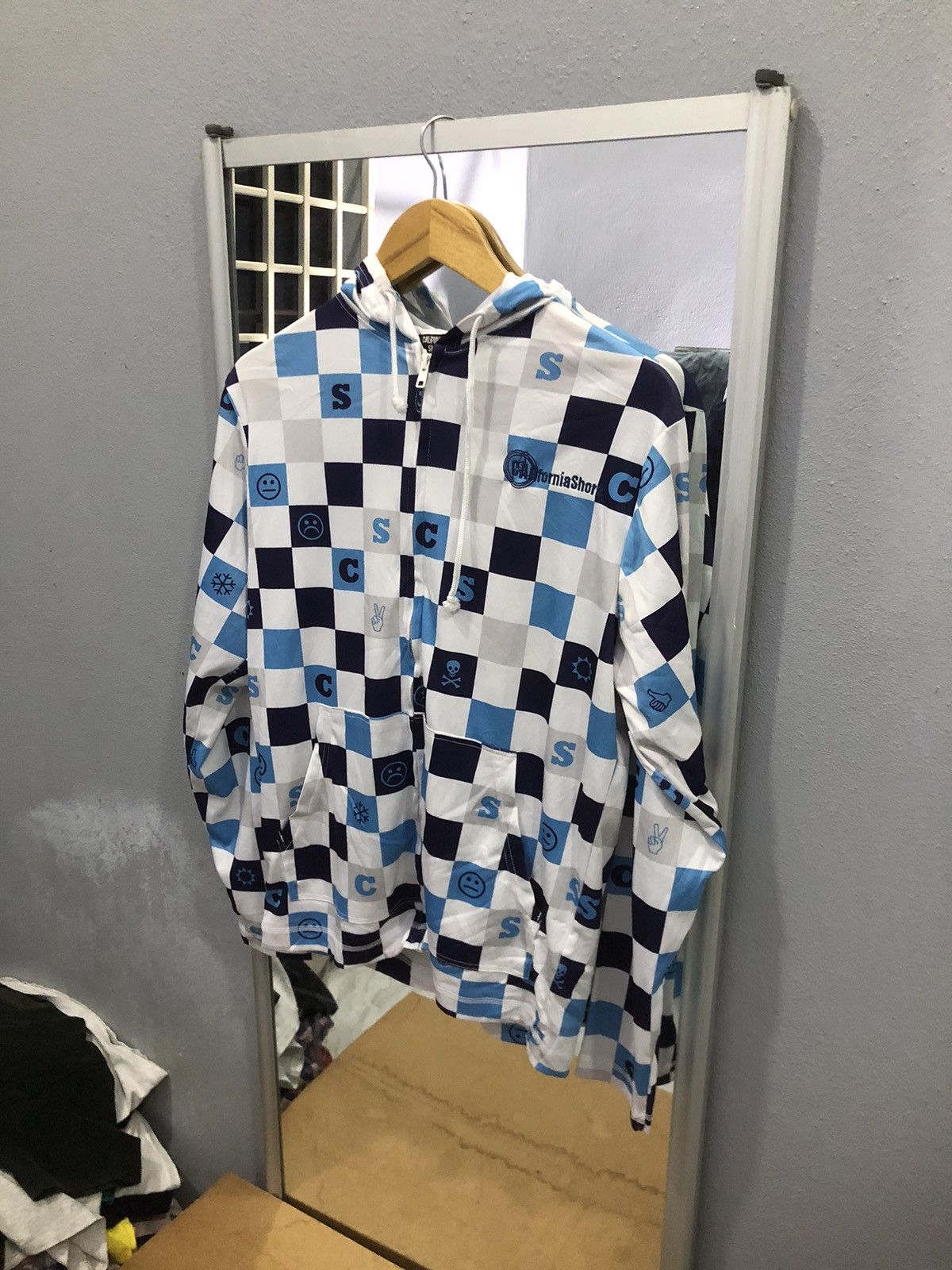 Other California Shore Checkered Surfing Pull-over Hoodie Size US S / EU 44-46 / 1 - 2 Thumbnail