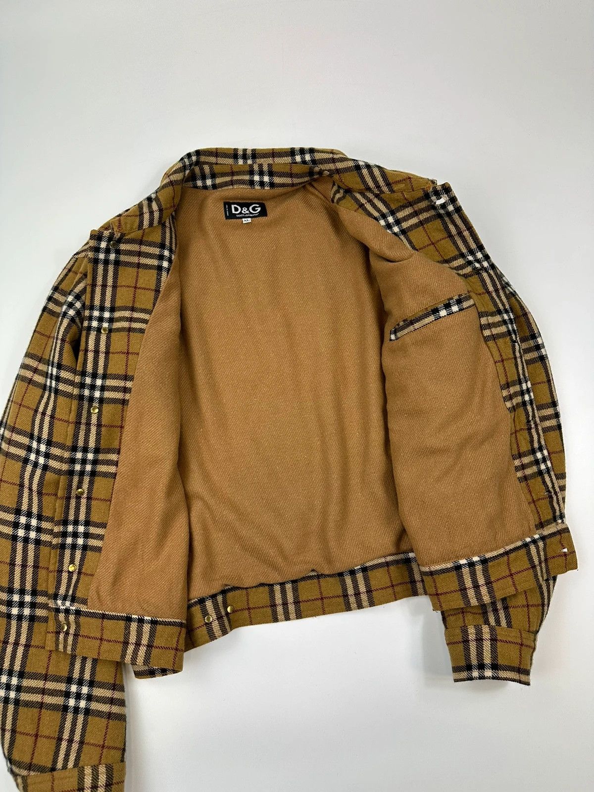 Dolce & Gabbana Dolce Gabbana 00’s Wool Tartan Checkered Trucker Jacket Size US L / EU 52-54 / 3 - 6 Thumbnail