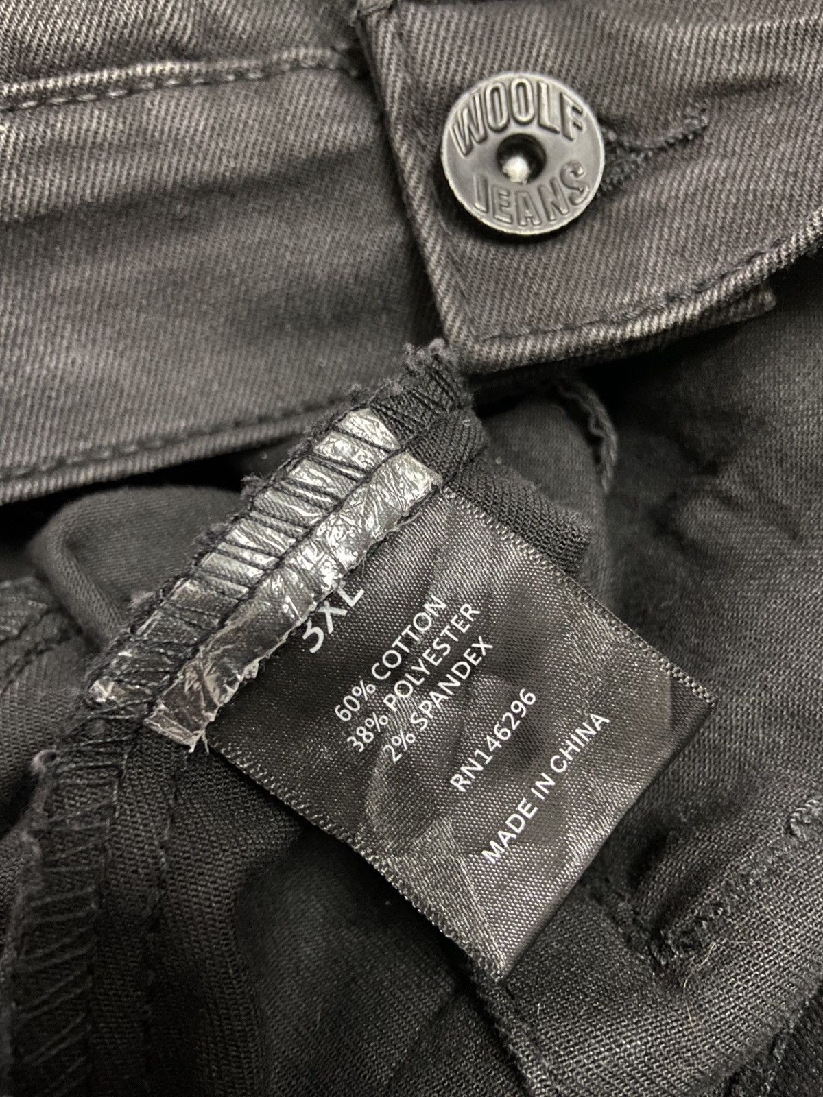 Japanese Brand Woolf Black denim bondage Jacket Size US XL / EU 56 / 4 - 9 Thumbnail