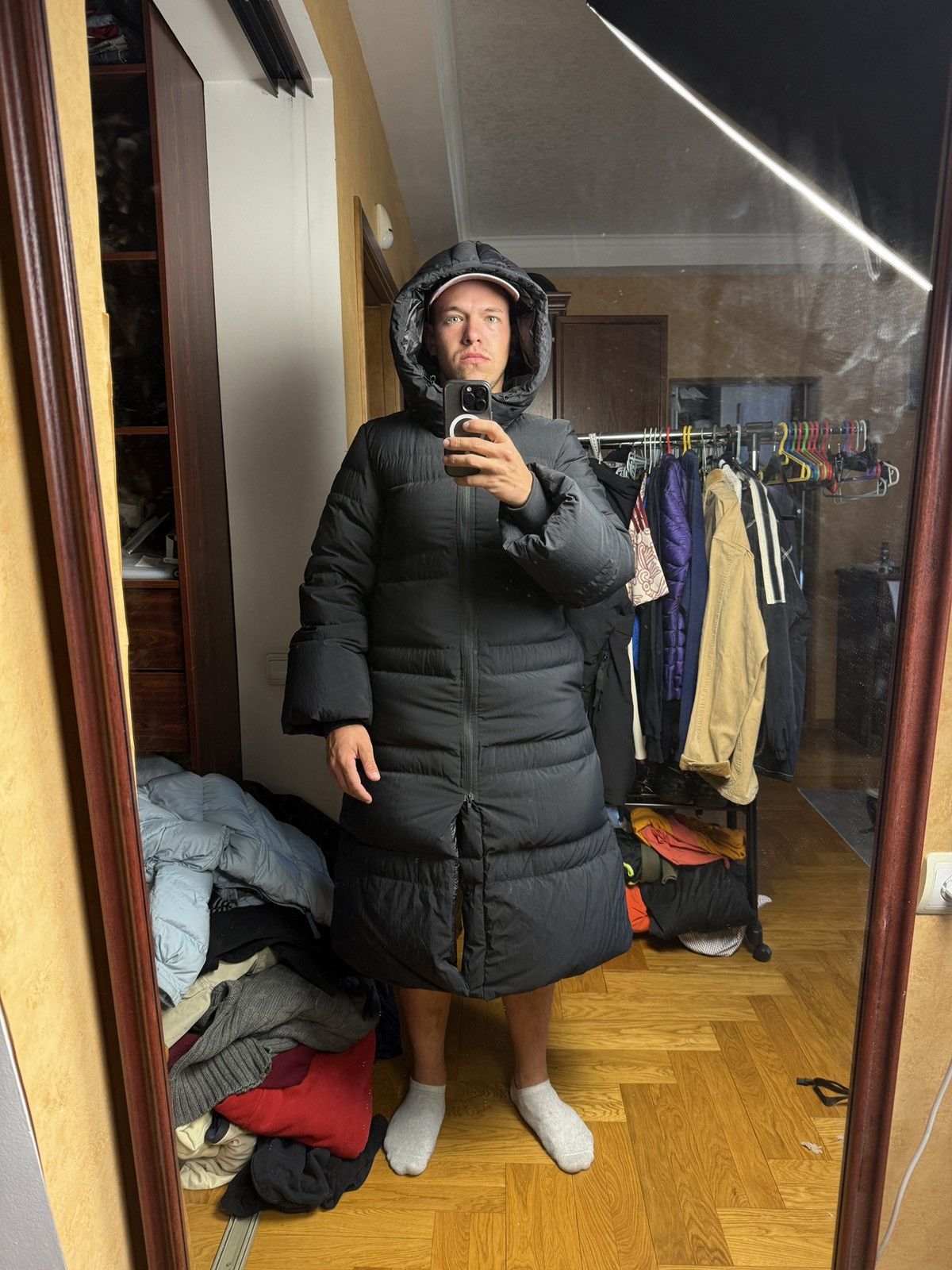 Adidas Y-3 Hooded Down Puffer Jacket Classic Size L / US 10 / IT 46 - 19 Thumbnail