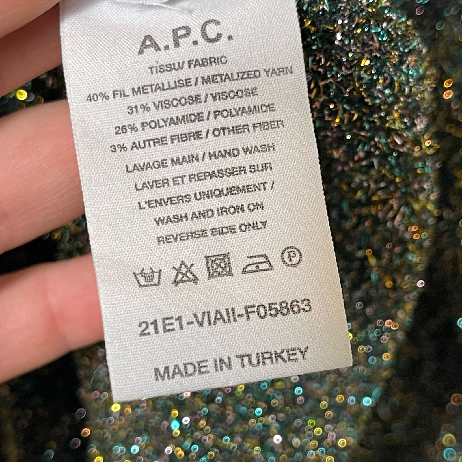 A.P.C. A.P.C. X CHARLOTTE CHESNAIS Barbara Metallic Pullover Dress Size M / US 6-8 / IT 42-44 - 8 Thumbnail