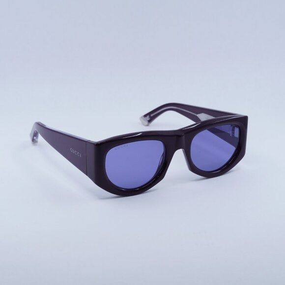 Gucci 🕶️ New Gucci GG1917S 010 Sunglasses - Solid Plum Frame Size ONE SIZE - 4 Thumbnail