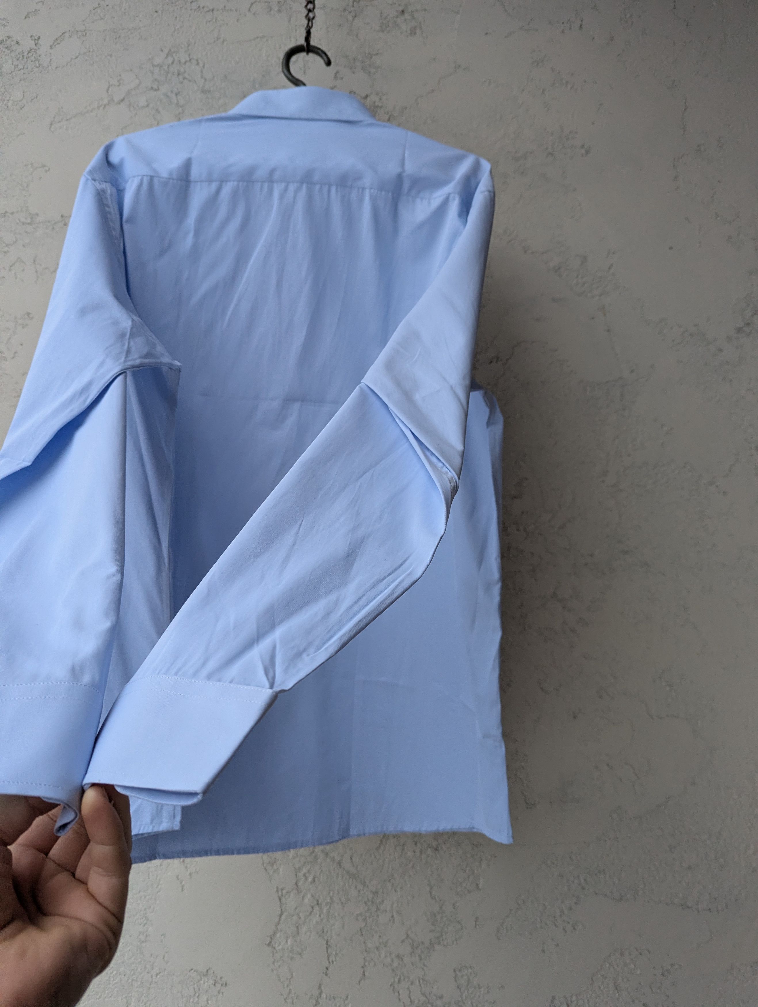 Playboy Playboy Vintage Light Blue Dress Shirt Subtle Bunny Logo Size US XXL / EU 58 / 5 - 19 Thumbnail