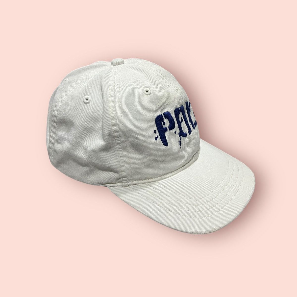 Polo Ralph Lauren × Ralph Lauren × Vintage VINTAGE POLO SPELL OUT DISTRESSED VISOR STRAPBACK CAP Size ONE SIZE - 9 Thumbnail