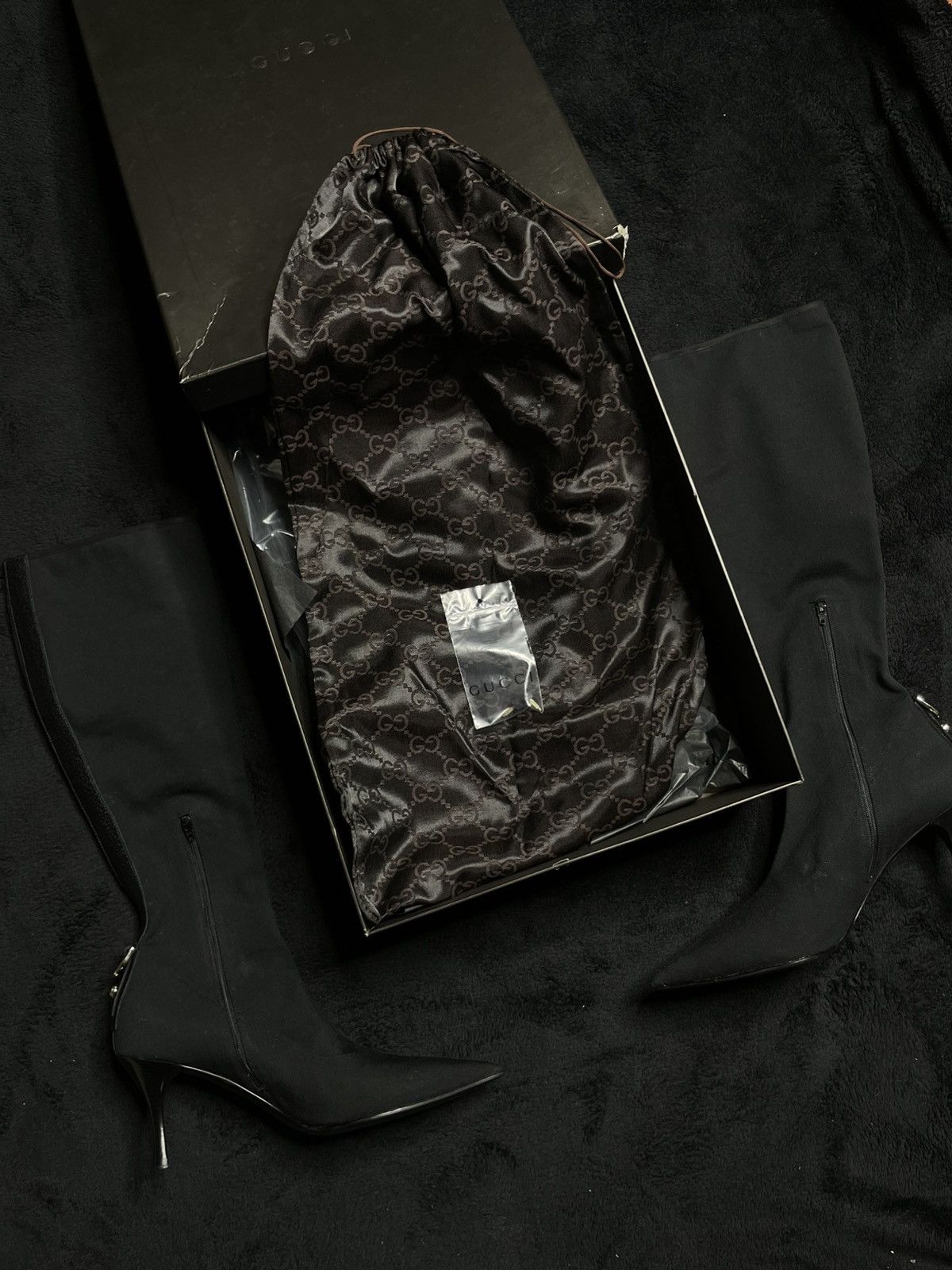 Gucci Gucci Black Knee High Boots Size 38,5 Size US 8.5 / IT 38.5 - 2 Thumbnail