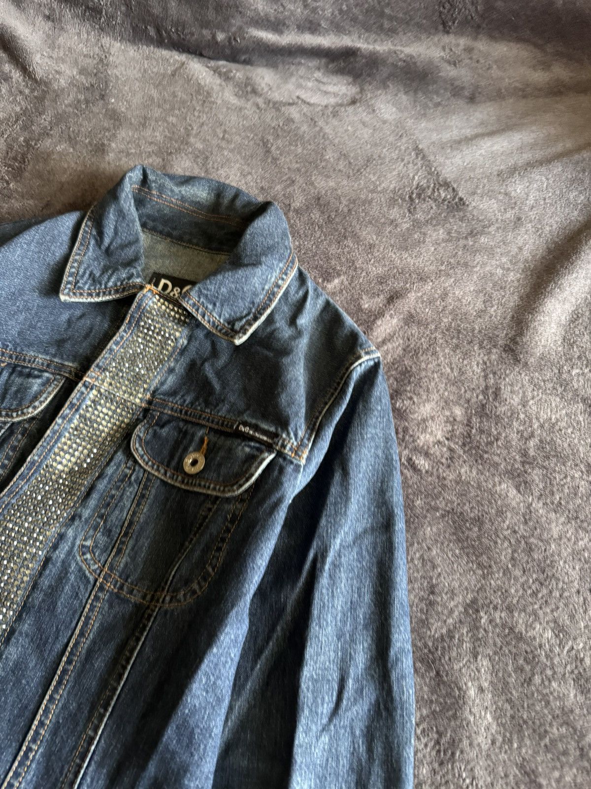 Dolce & Gabbana Dolce Gabbana woman's denim jacket with rhinestones Size M / US 6-8 / IT 42-44 - 5 Thumbnail