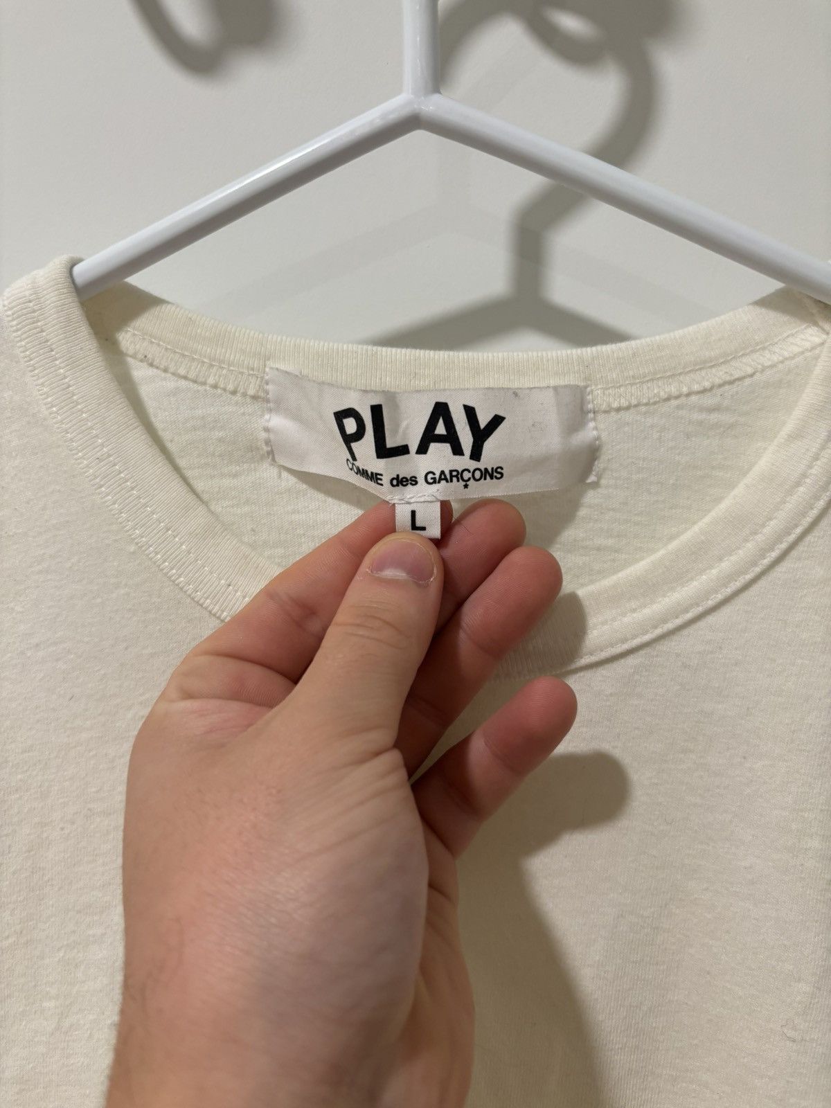 Comme des Garcons PLAY FINAL DROP! Comme Des Garcons Long Sleeve Tee Multi Hearts Size US L / EU 52-54 / 3 - 5 Thumbnail