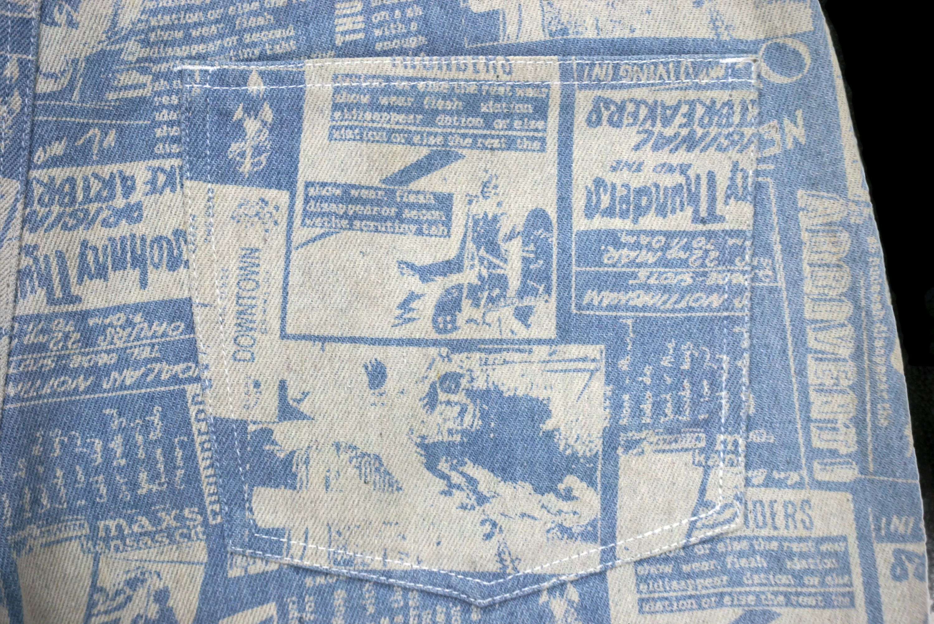 Japanese Brand Cheer XXX Jeans fit W33xL27.5 Full Print New York Dolls Size 30" / US 8 / IT 44 - 9 Thumbnail