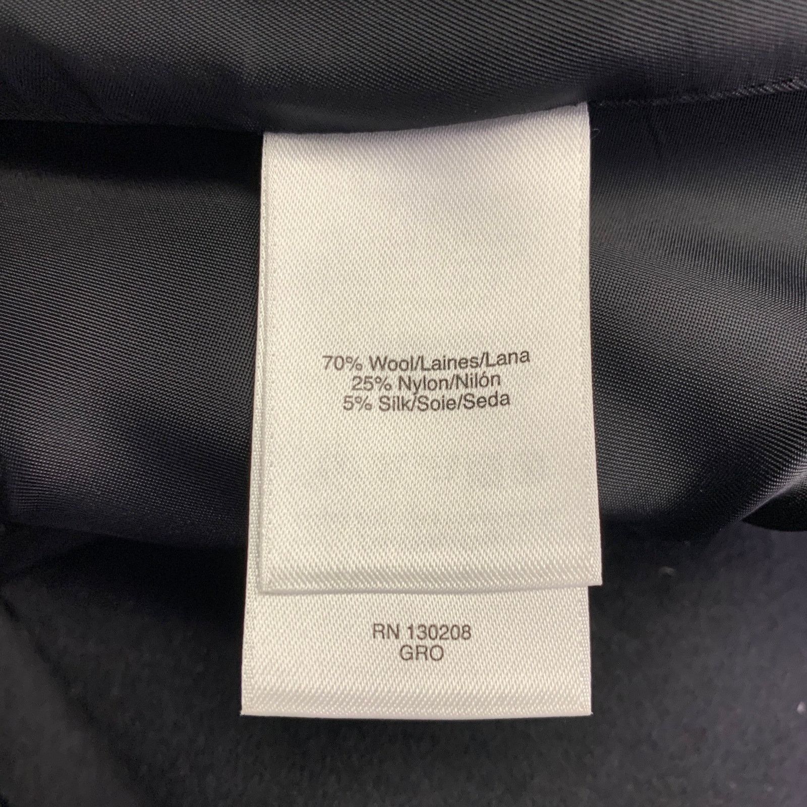 EDUN EDUN Size 42 Black White Twill Wool Blend Notch Lapel Coat Size US L / EU 52-54 / 3 - 6 Thumbnail