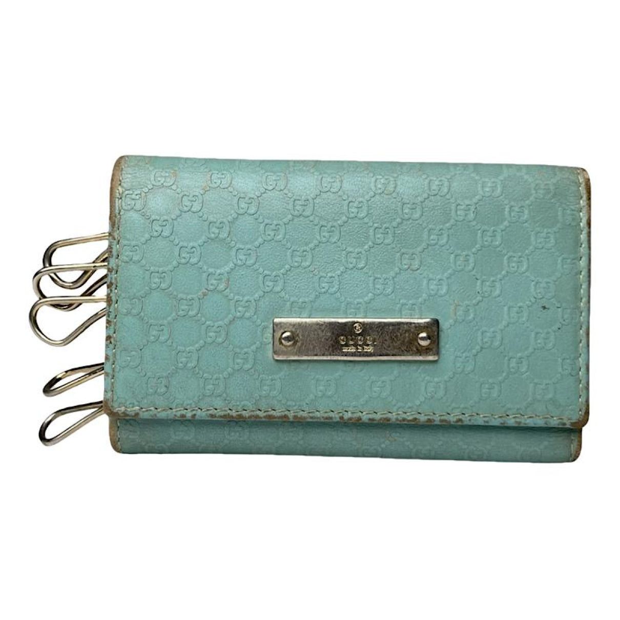 Gucci GG Blooms Turquoise Leather Purse Size ONE SIZE - 1 Thumbnail