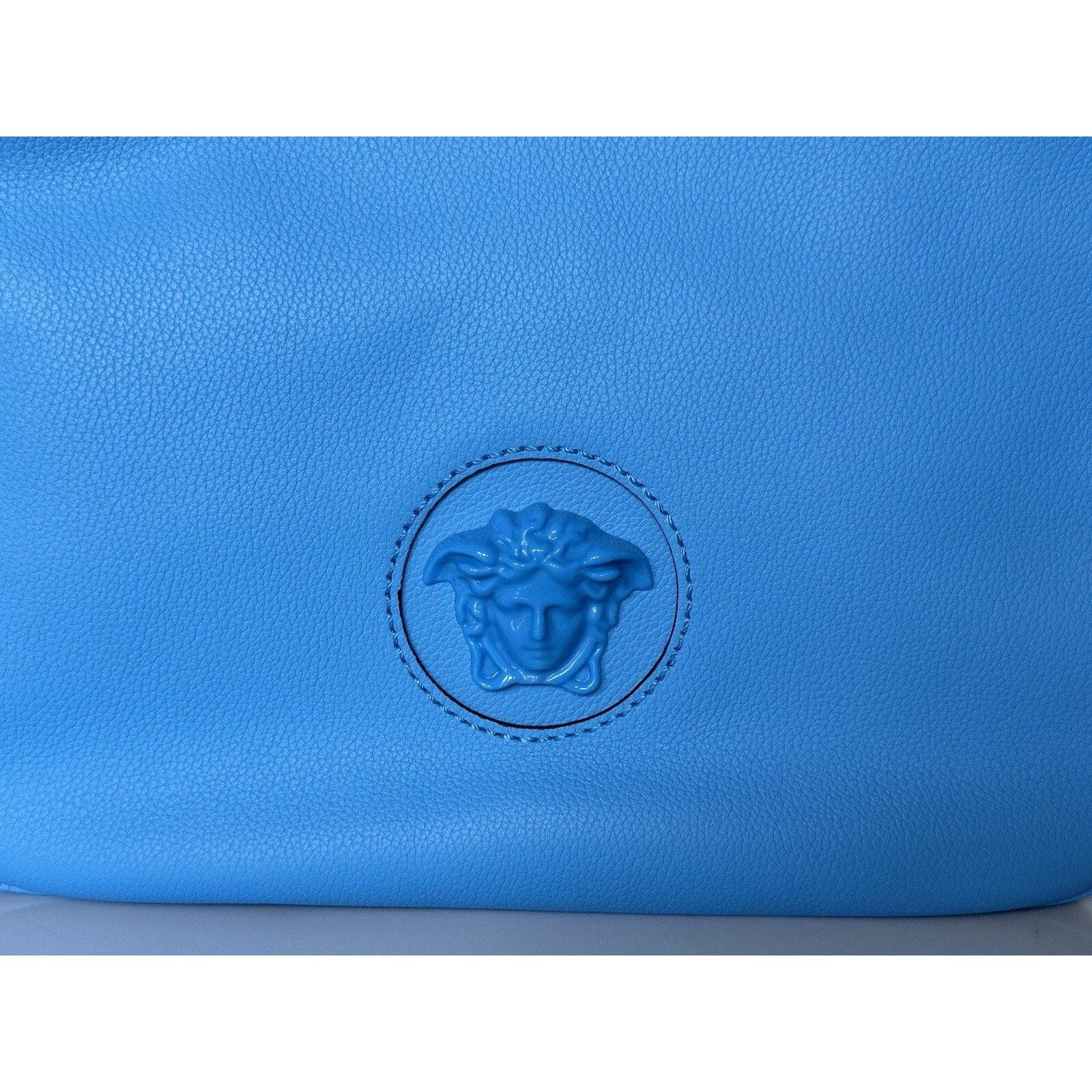 Versace Versace Medusa Head Leather Blue Medium Hobo Bag 1000699 Size ONE SIZE - 3 Thumbnail
