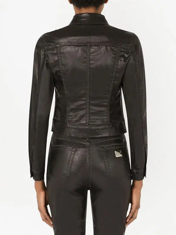 Dolce & Gabbana o1y0825 Denim Jacket in Black Size S / US 4 / IT 40 - 4 Thumbnail