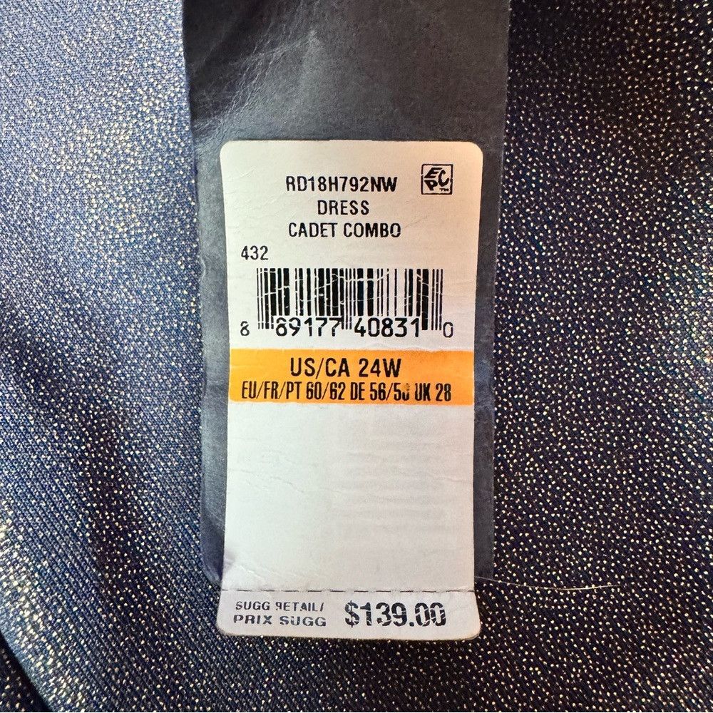 Other NWT New $139 Rachel Roy Augustine Metallic Ruffle Dress Siz Size 4XL / US 24-26 - 8 Thumbnail