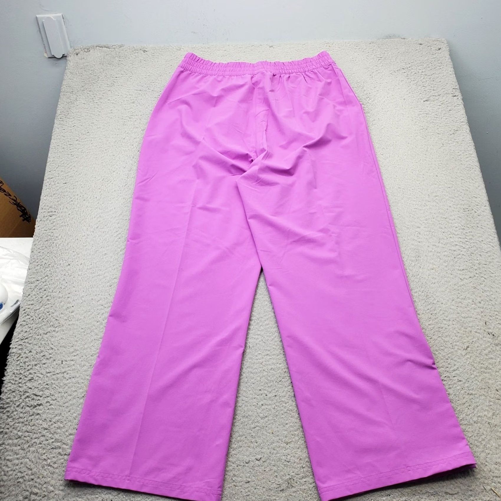 Puma Puma Essential Ripstop Woven Straight Pants Womens L Purple Elastic Waist, Pockets, Breathable, Athletic Fit, Jogger, Casual Travel, 100% Polyester Size 24" / US 00 / IT 34 - 2 Thumbnail
