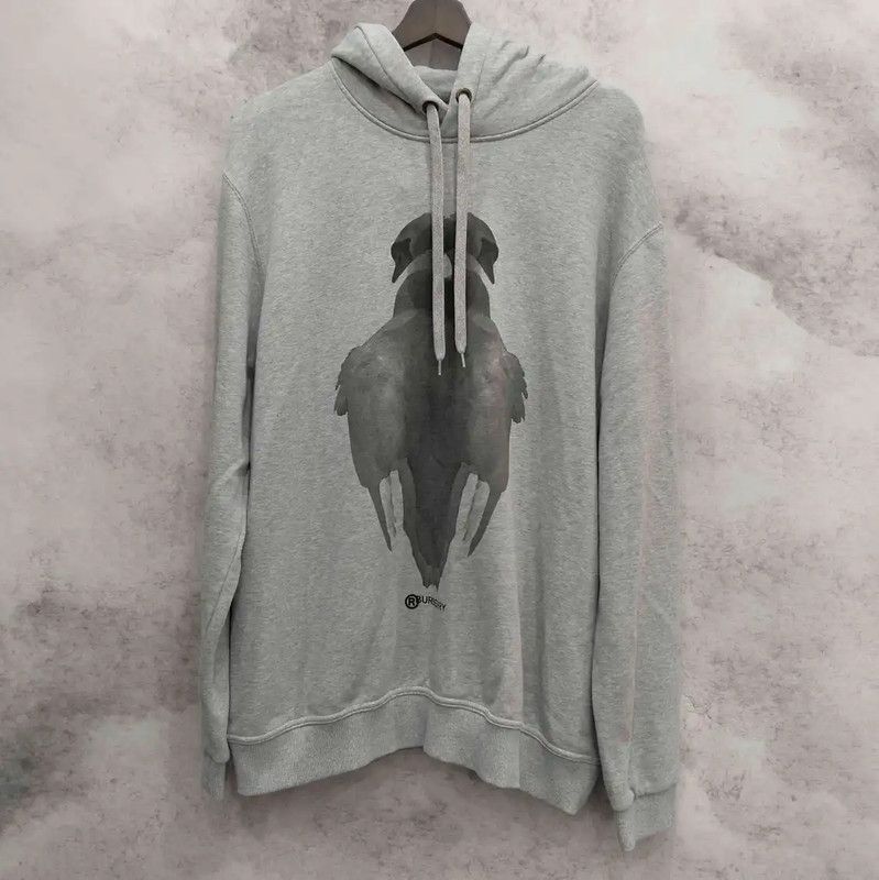 Burberry Burberry Men's Light Gray Cotton Hoodie Size US XL / EU 56 / 4 - 1 Thumbnail
