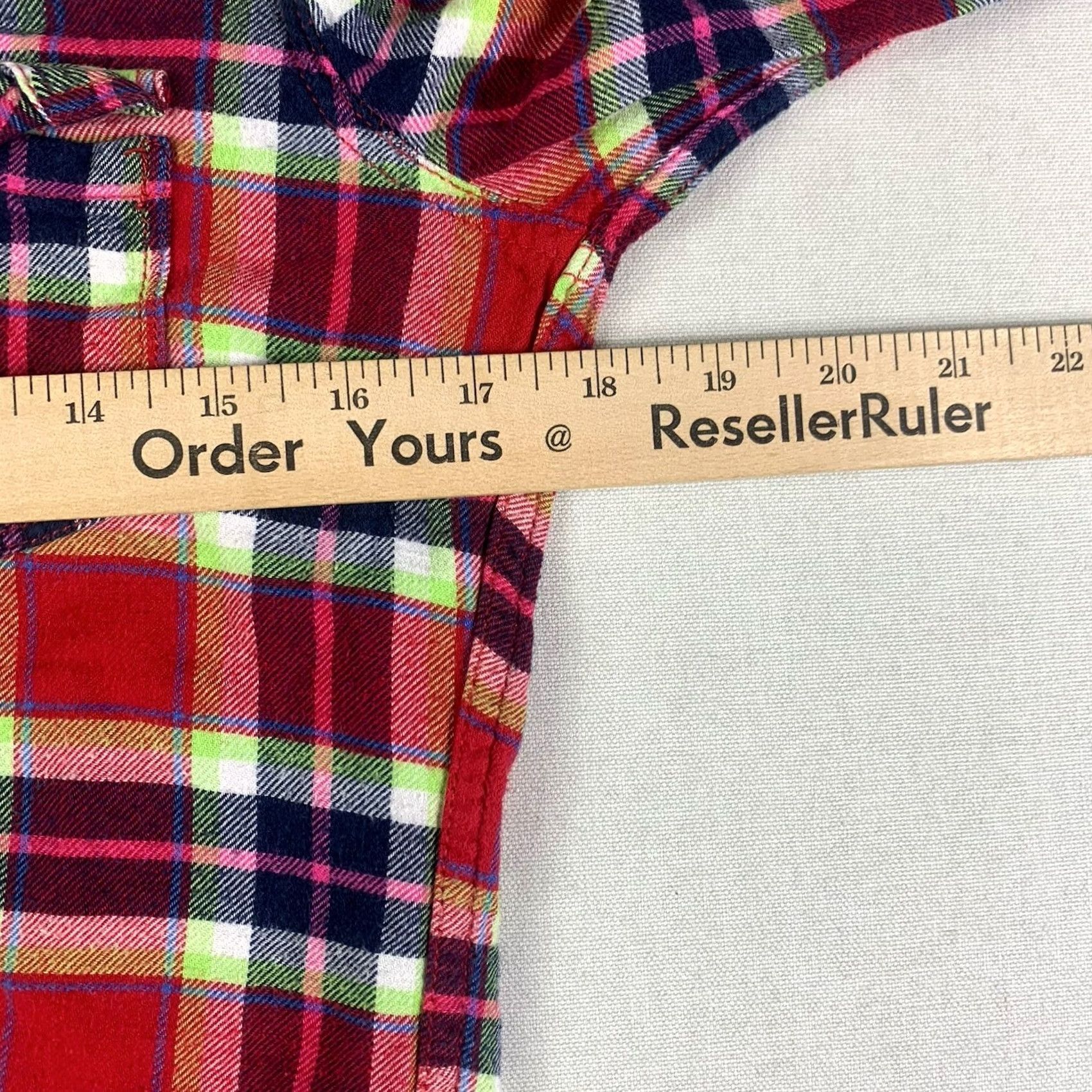 Abercrombie & Fitch VINTAGE Abercrombie Fitch Flannel Shirt Womens Small Red Button Up Plaid Preppy Size S / US 4 / IT 40 - 3 Thumbnail