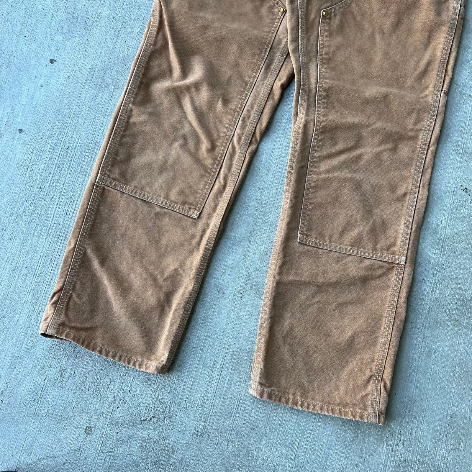 Carhartt brown double knee work wear carpenter pants