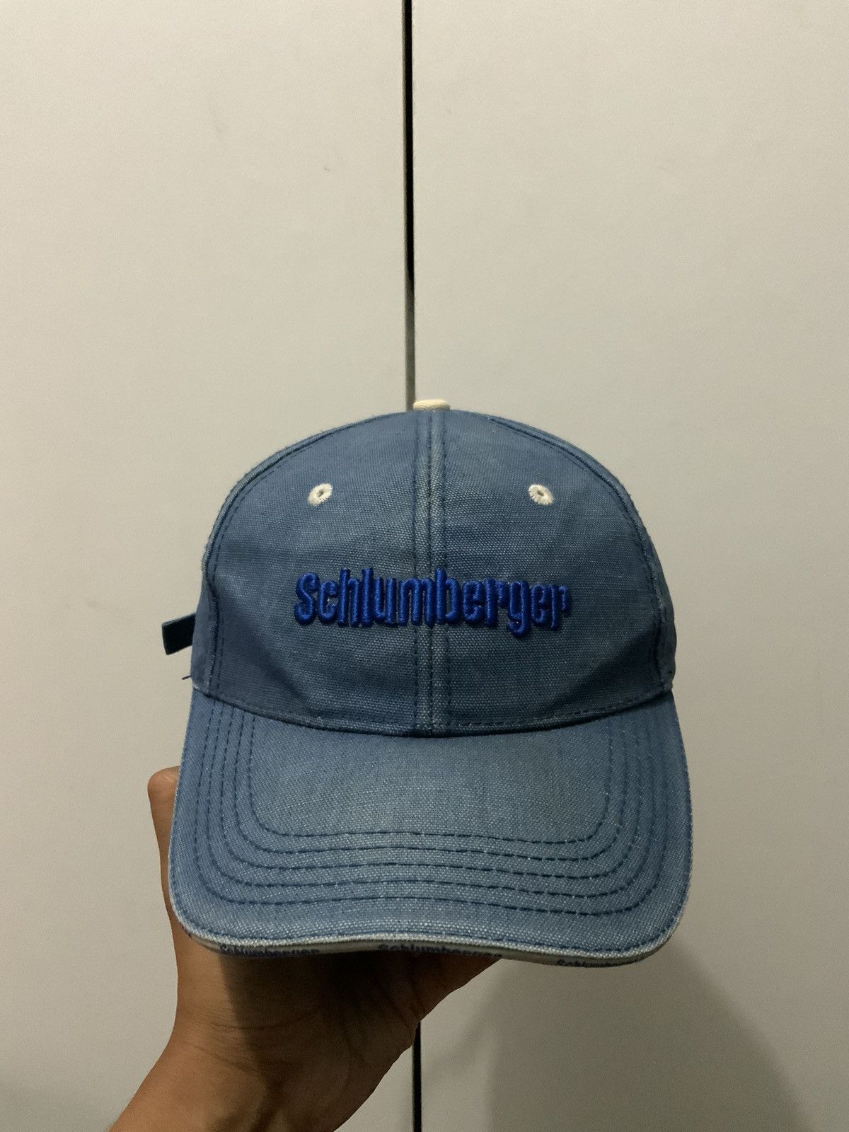 Vintage Vintage Schlumberger Fade Hat Size ONE SIZE - 1 Thumbnail