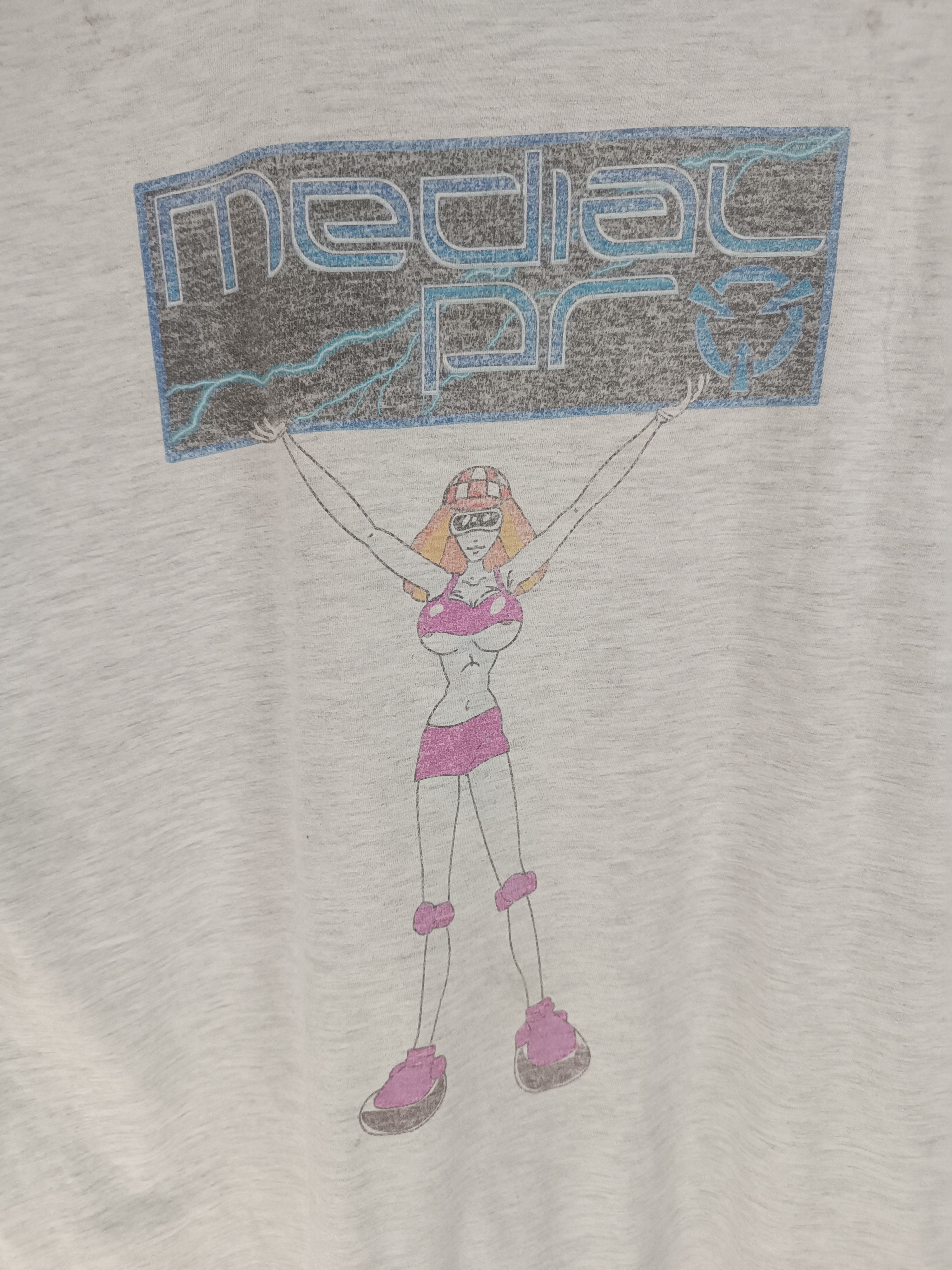 Vintage VINTAGE Y2K MEDIAL PRO DISTRESSED TE VERY RARE SEXY ADULT Size US M / EU 48-50 / 2 - 16 Thumbnail