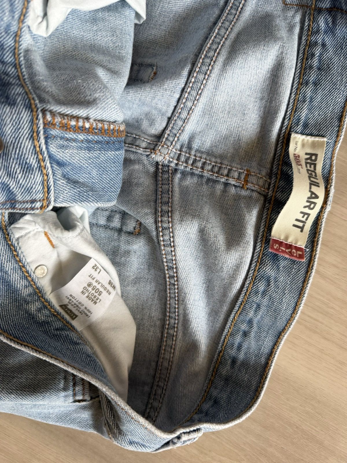 Levi's Vintage Y2K 06 Levis 505 36x34 *36x31 Light Wash Size US 36 / EU 52 - 6 Thumbnail
