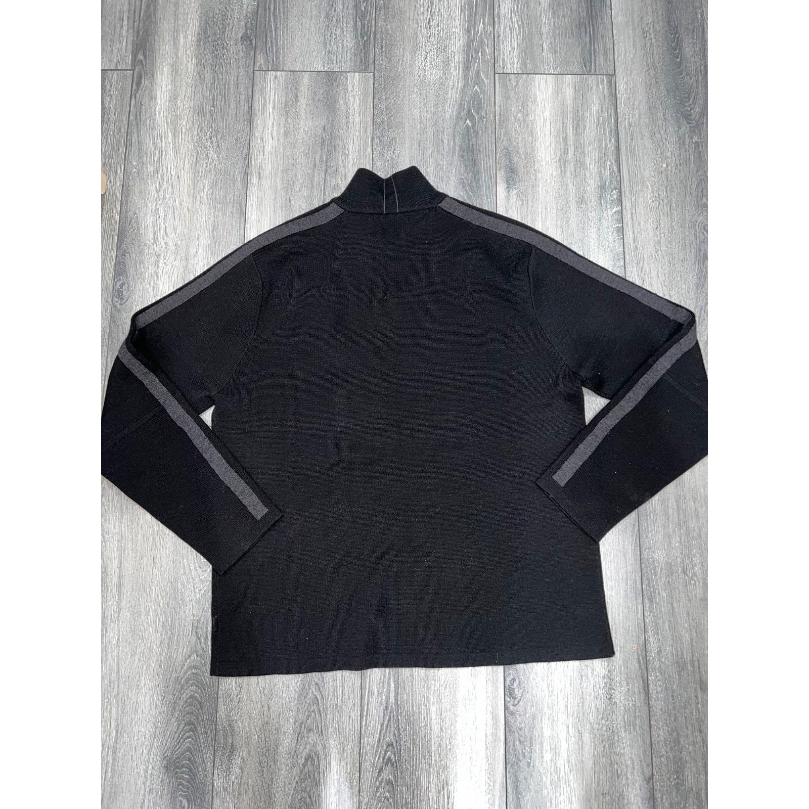 Banana Republic Banana Republic Sweater 1/4 Zip Black 100% Wool XL A003186 Size US XL / EU 56 / 4 - 8 Thumbnail