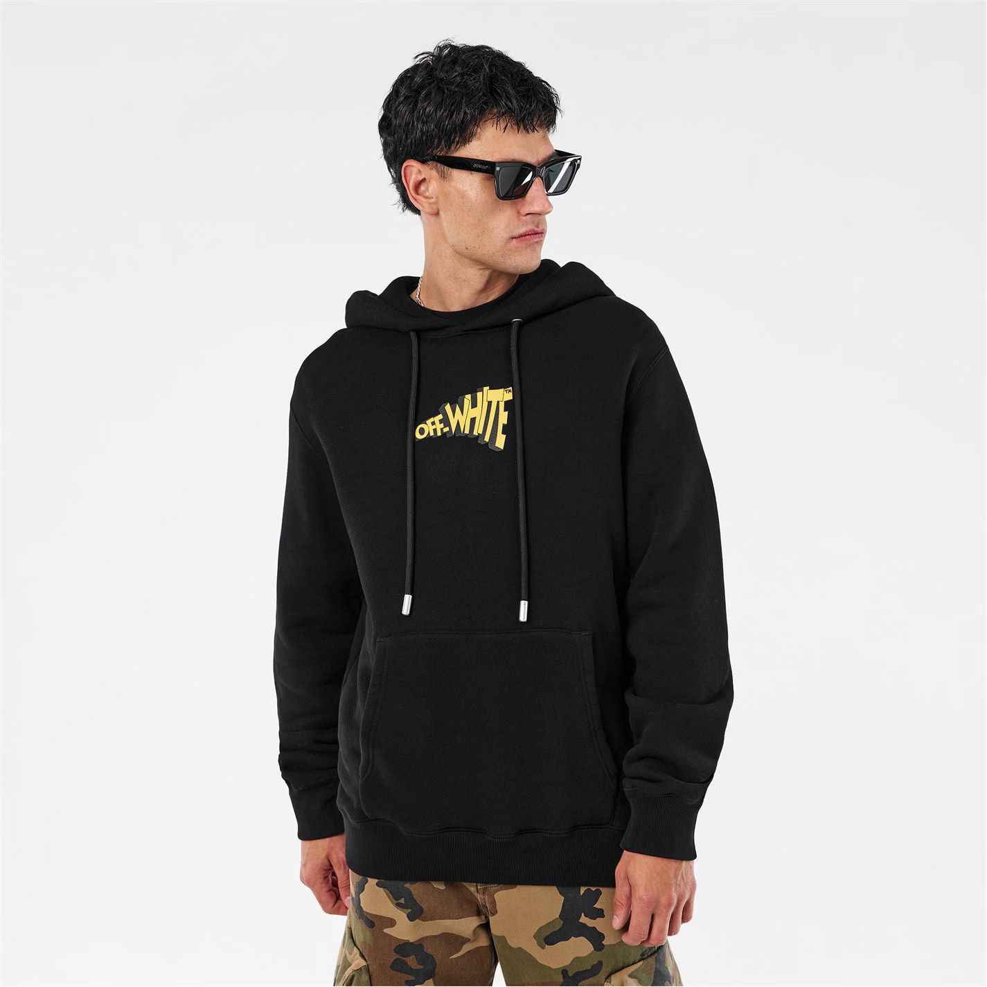 Off-White o1g2r1mq0226 Cartoon Arrows Slim Fit Hoodie In Black Size US XS / EU 42 / 0 - 3 Thumbnail