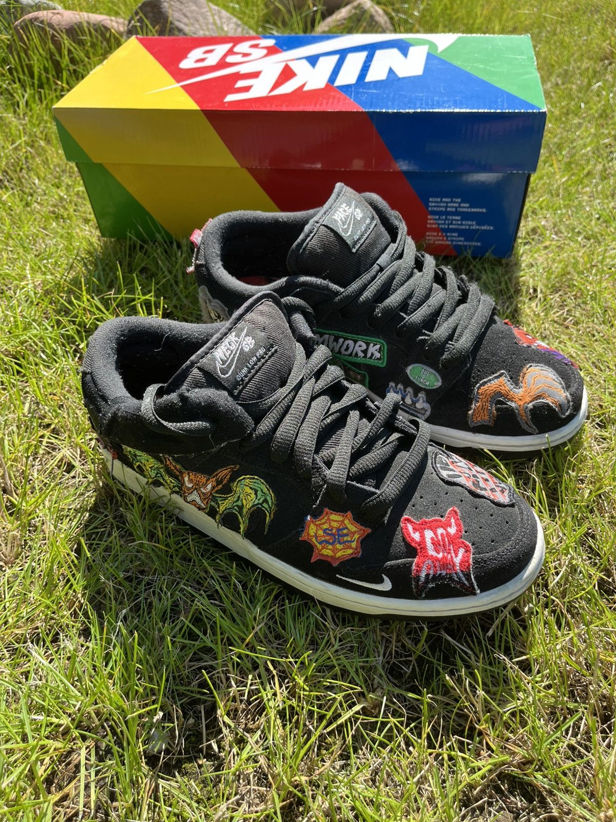 Nike dunk neckface collab very rare streetwear chunky shoe