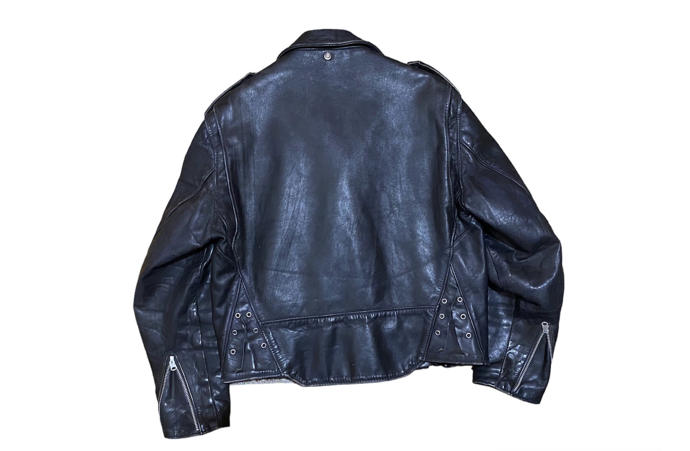 Vintage Vintage 60s Perfecto Style Motorcycle Biker Leather Jacket Size US M / EU 48-50 / 2 - 5 Thumbnail