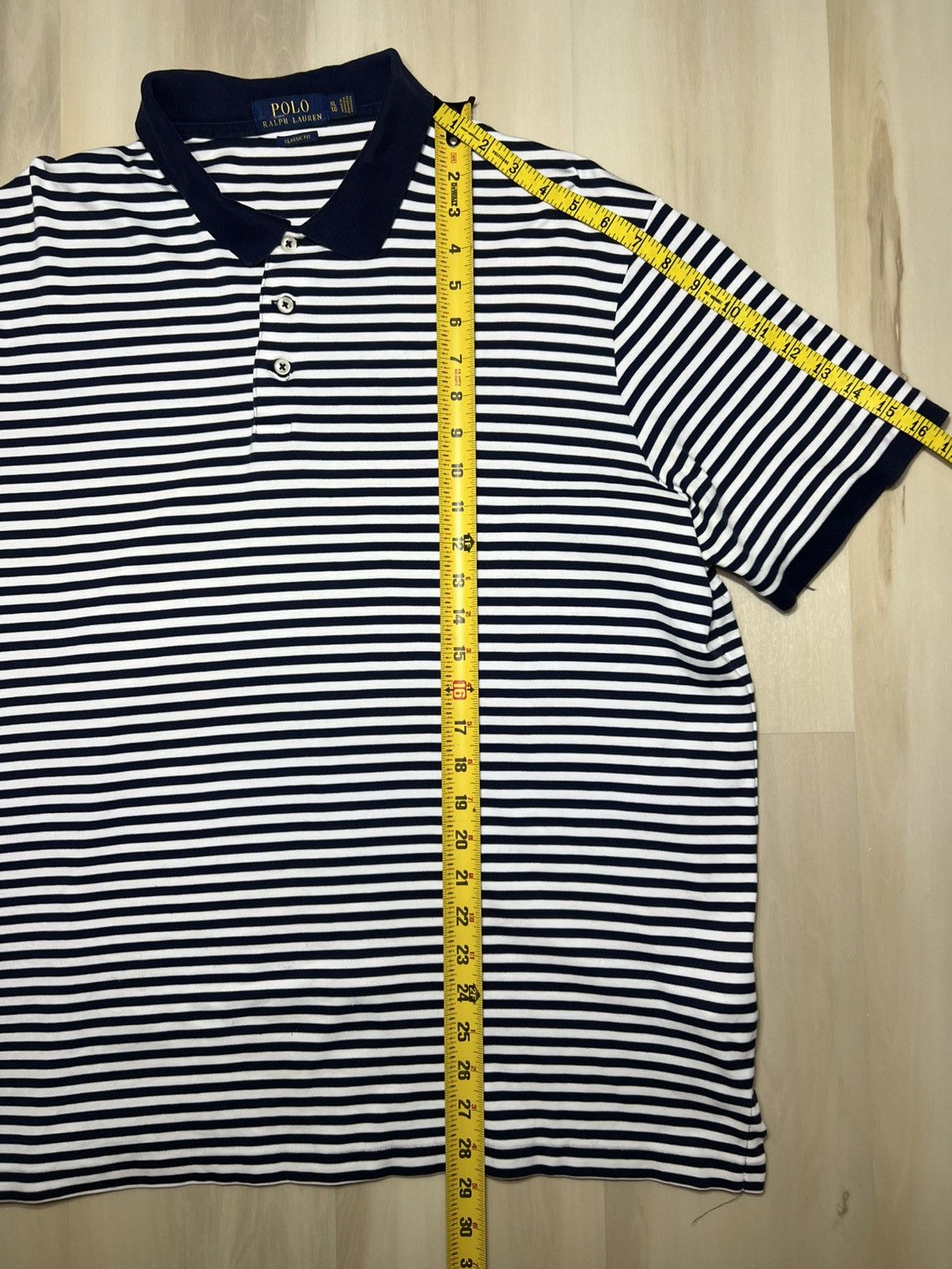 Polo Ralph Lauren Polo Ralph Lauren Polo Shirt Mens Sz XL Blue Striped Preppy Size US XL / EU 56 / 4 - 5 Thumbnail