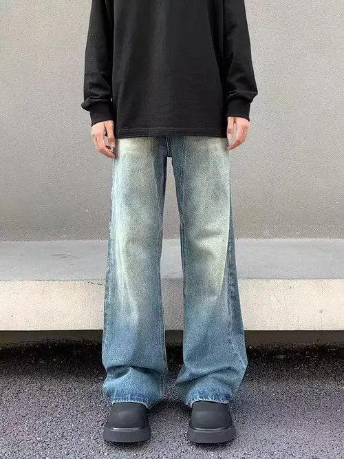 Japanese Brand × Jean Vintage vibe style washed and aged blue micro jeans Size US 32 / EU 48 - 2 Thumbnail
