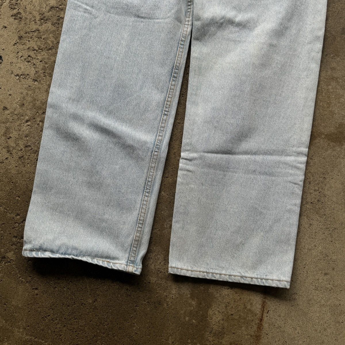 Levi's 90s Levi's 501 Thrashed Faded Jeans USA ERD Grunge Chrome Size US 35 - 13 Thumbnail