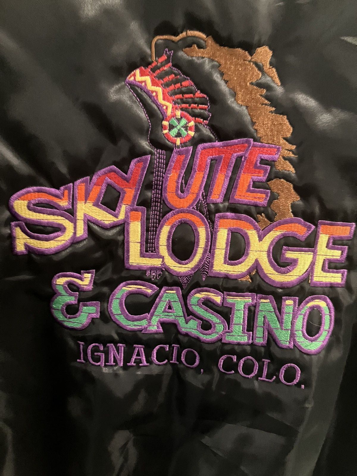 Other Vtg 90s satin Colorado resort cssino club jacket usa large Size L / US 10 / IT 46 - 9 Thumbnail