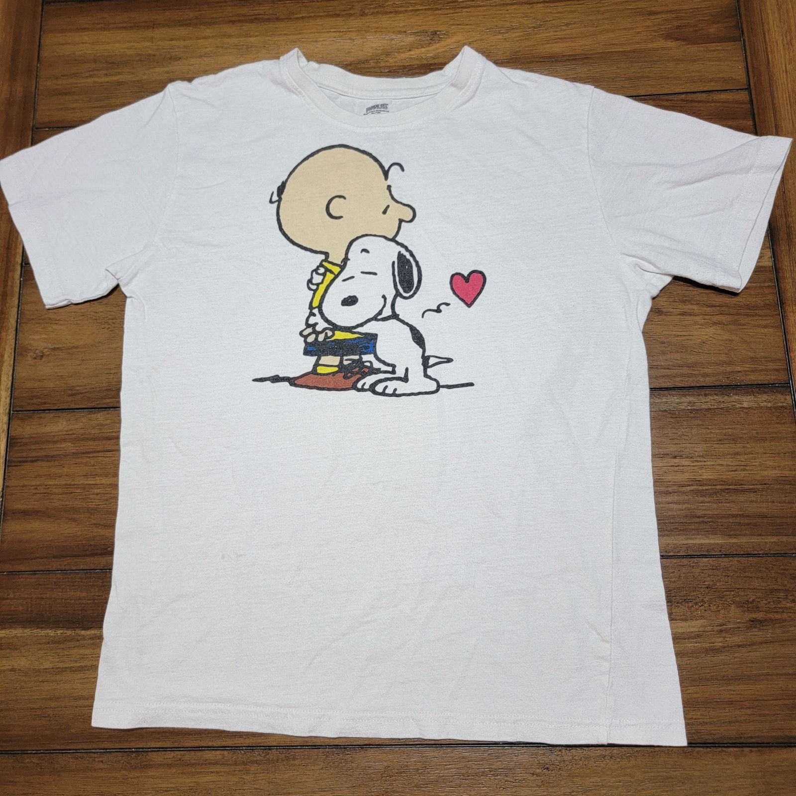 Peanuts Peanuts White Unisex Tee Snoopy Hug - Size Medium Size M / US 6-8 / IT 42-44 - 1 Thumbnail