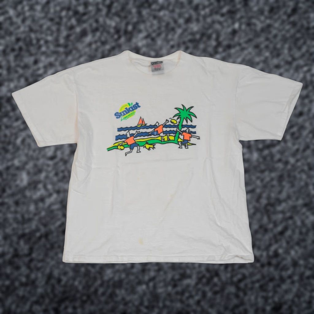 Vintage VINTAGE SUNKIST T-Shirt Men L 90s Single Stitch Promo Snack White Short Sleeve Crew Neck 80s 90s USA Logo Nike Shirt Size US L / EU 52-54 / 3 - 1 Thumbnail