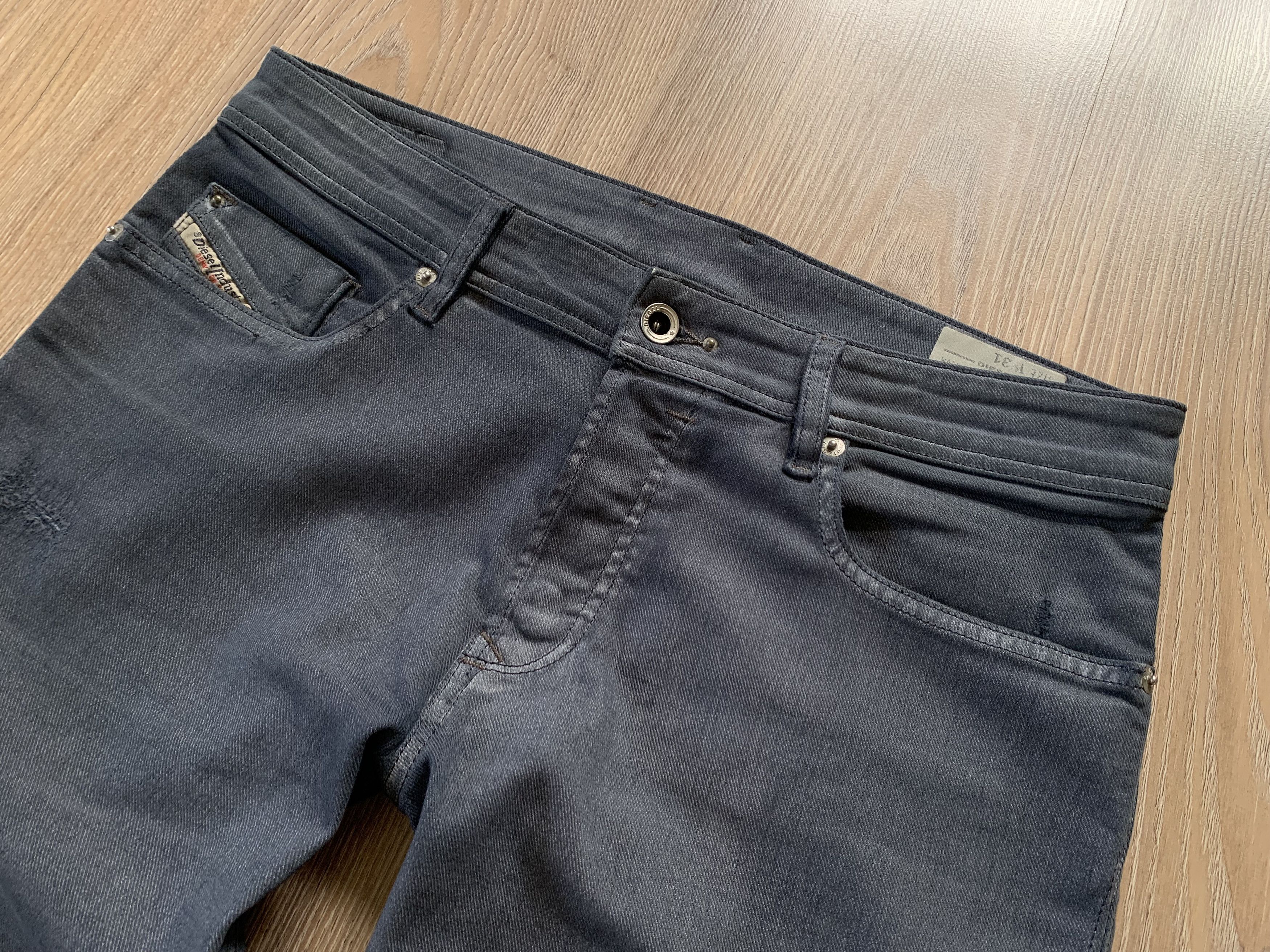Diesel Diesel Sleenker Slim Skinny Gray Stretch Jeans Size US 31 - 4 Thumbnail